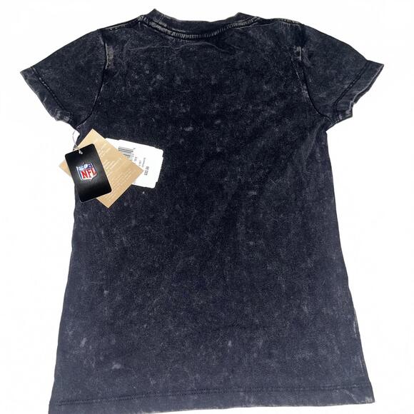 NWT NfL Houston Texans Youth Unisex size 6/6x Dusted Black Acid Wash T-Shirt - Picture 6 of 7